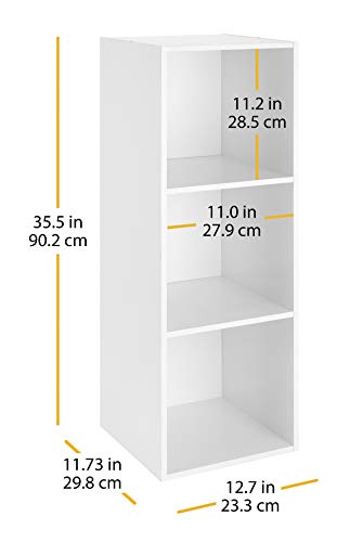 Whitmor 3 Cube Organizer, White