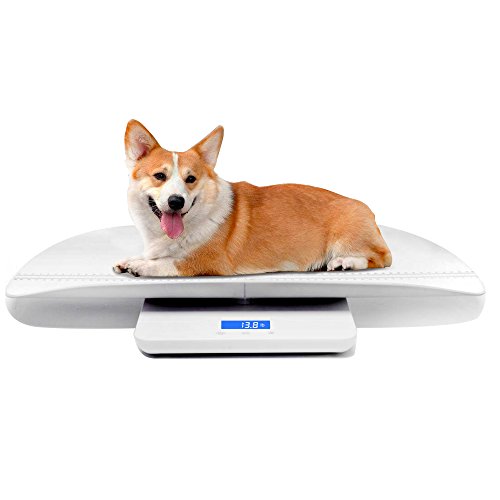 MINDPET-MED Digital Pet Scale, Baby Scale, with 3 Weighing Modes(kg/oz/lb), Max 220 lbs, Capacity with Precision up to ±0.02lbs, White, Suitable for Infant, Puppies, Mom