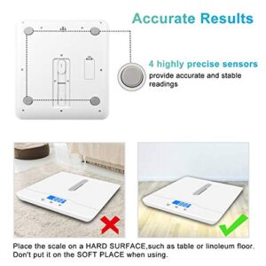 MINDPET-MED Digital Pet Scale, Baby Scale, with 3 Weighing Modes(kg/oz/lb), Max 220 lbs, Capacity with Precision up to ±0.02lbs, White, Suitable for Infant, Puppies, Mom