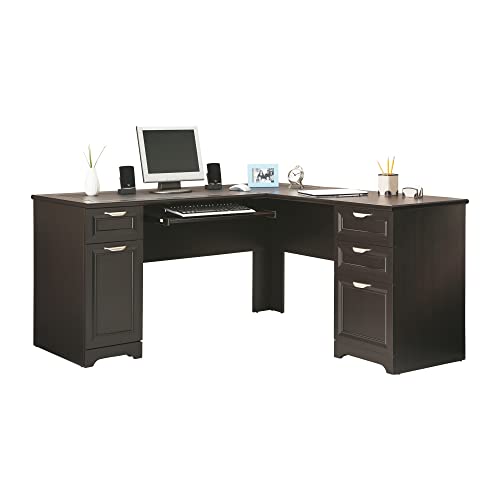 Realspace® Magellan 59"W L-Shape Corner Desk, Espresso