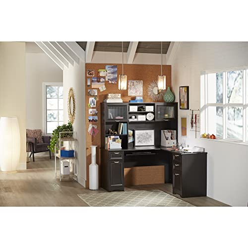 Realspace® Magellan 59"W L-Shape Corner Desk, Espresso