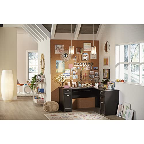 Realspace® Magellan 59"W L-Shape Corner Desk, Espresso