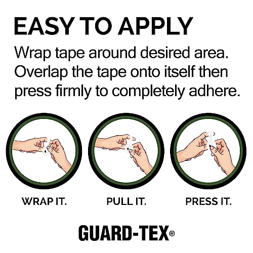 Guard-Tex Blue 1 1/2" Veterinarian Wide Tape - Self-Adhering Breathable Gauze for Non-Slip Grip and Wound Protections - 1 Roll x 7 ½ yds