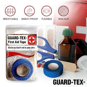 Guard-Tex Blue 1 1/2" Veterinarian Wide Tape - Self-Adhering Breathable Gauze for Non-Slip Grip and Wound Protections - 1 Roll x 7 ½ yds