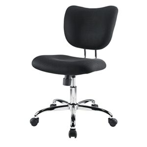 brenton studio® jancy mesh low-back task chair, black/chrome