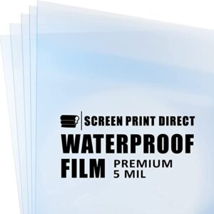 Screen Print Direct® Waterproof Inkjet Film Sheets(13" x 19" - 100 Sheets) - Transparency Film for Silk Screen Printing, Inkjet Film Sheets for Screen Printers - Screen Printing Supplies