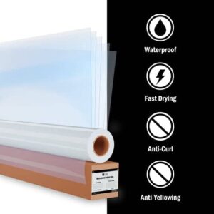 Screen Print Direct® Waterproof Inkjet Film Sheets(13" x 19" - 100 Sheets) - Transparency Film for Silk Screen Printing, Inkjet Film Sheets for Screen Printers - Screen Printing Supplies