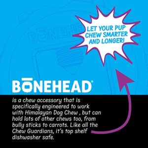 Himalayan Dog Chew Bonehead Small Dog Chew Holder, Secures Chews for Dogs, Chew Smarter and Longer, Stimulate Your Dog, Holds Yak Chews with Screw-in Fastener, 1 Dog Toy