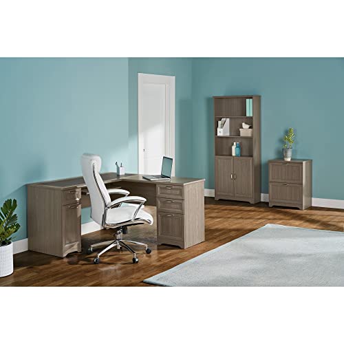 Realspace® Magellan 59"W L-Shape Corner Desk, Gray
