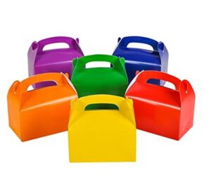 ifavor123 bright colorful assorted treat boxes for party favors gifts (12 pack)