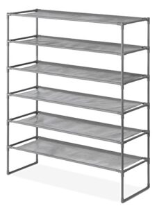 whitmor spacemaker 6-tier shelves, gunmetal