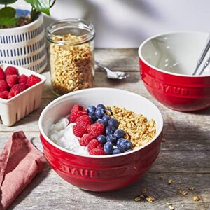 STAUB Ceramics Universal Bowl Set, 6.5-inch, Cherry, 32 Ounces