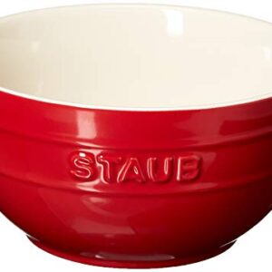 STAUB Ceramics Universal Bowl Set, 6.5-inch, Cherry, 32 Ounces