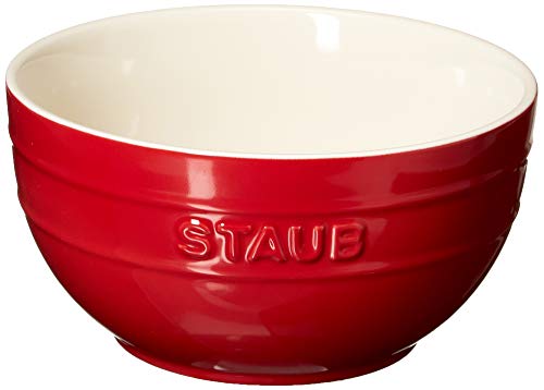 STAUB Ceramics Universal Bowl Set, 6.5-inch, Cherry, 32 Ounces