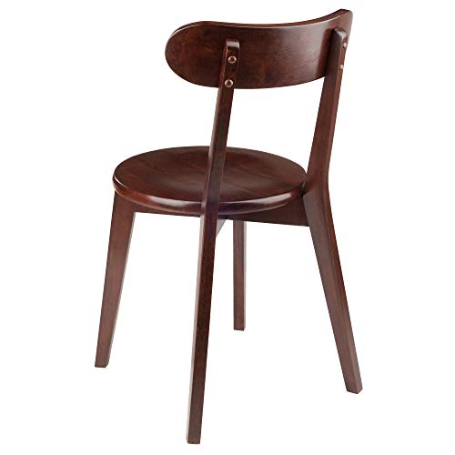 Winsome Pauline 2-PC Set Chair, Walnut, 17.32x18.96x31.59