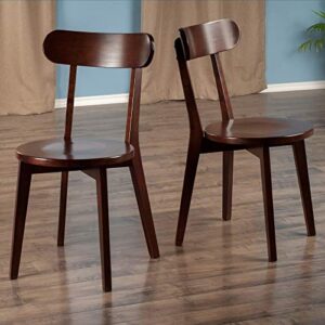 Winsome Pauline 2-PC Set Chair, Walnut, 17.32x18.96x31.59