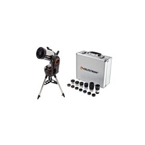 celestron nexstar evolution 6, schmidt-cassegrain telescope with integrated wifi - with deluxe accessory kit (5 celestron plossl eyepieces, 1.25in barlow lens, 1.25in filter set, accessory carry case
