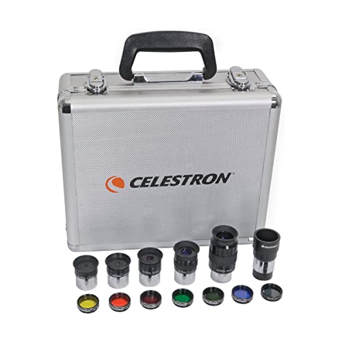 Celestron NexStar Evolution 6, Schmidt-Cassegrain Telescope with Integrated WiFi - with Deluxe Accessory Kit (5 Celestron Plossl Eyepieces, 1.25in Barlow Lens, 1.25in Filter Set, Accessory Carry Case