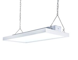 parmida 2ft led linear high bay shop light, 105w, 130lm/w, 0-10v dimmable, commercial industrial warehouse area lighting, 5000k, hanging chain included, ul-listed & dlc 4.2 qualified