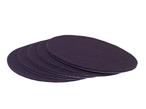 11 Inch Non Woven Surface Conditioning Discs (Maroon, 5 Pack)