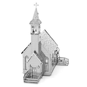 fascinations metal earth old country church 3d metal model kit