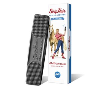 striphair gentle groomer - original for horses dogs 6-in-1 shedding grooming massage
