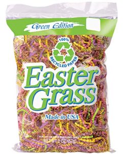 r.j. rabbit ruffle cut recycled crinkle cut paper easter grass 2 oz 1248 (spring)