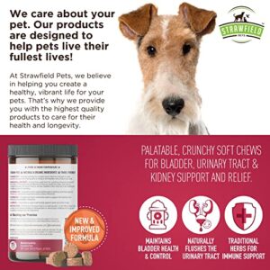 Cranberry Supplement for Dogs -120 Grain Free Dog Treats - Cranberry Chews for Urinary Tract Infection Treatment UTI Relief Bladder Control Support UT Incontinence - D-Mannose, Organic Echinacea, USA