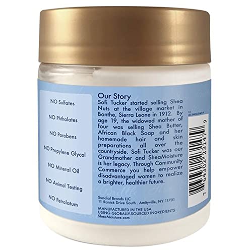 Shea Moisture Manuka Honey & Yogurt Hydrate + Repair Protein Power Treatment, Hair Mask, Deep Conditioner and Hair Treatment, 8 oz