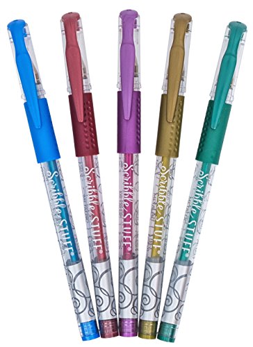 Mega Brand Writing Instruments - Scribble Stuff 5 Count Metallic Gel Pen