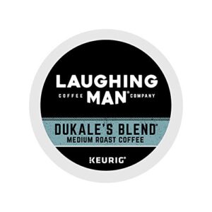laughing man dukale's blend, single-serve keurig k-cup pods, medium roast coffee, 16 count