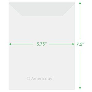 Americopy Clear CPP Die and Stamp Storage Pockets 5.75" x 7.25" - (100 Pieces)