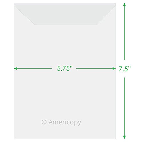 Americopy Clear CPP Die and Stamp Storage Pockets 5.75" x 7.25" - (100 Pieces)