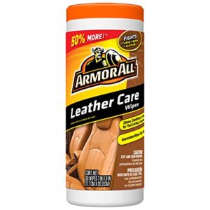 Interior Cleaner Car Leather Wipes by Armor All, For Cleaning Cars, Trucks and Motorcycles, 30 Count