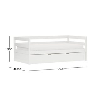 Hillsdale Caspian Trundle, Twin Daybed, White
