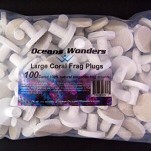 Oceans Wonders Large Coral Frag Plugs 100pc