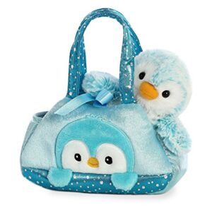 Aurora - Fancy Pals - 7" Pompom Penguin - Blue Pet Carrier