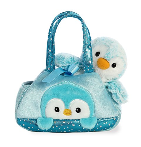 Aurora - Fancy Pals - 7" Pompom Penguin - Blue Pet Carrier