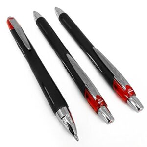 uni-ball - jetstream sxn-210-1.0mm retractable rollerball pen - red - pack of 3