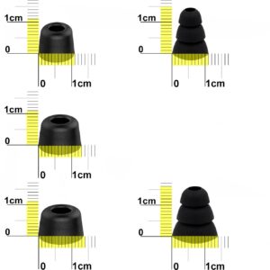 NICKSTON N-3 Assorted Replacement Set Ear Tips Adapters Gels Buds with Box Organizer and Cleaning Tool Compatible with In Ear Earphones Headphones