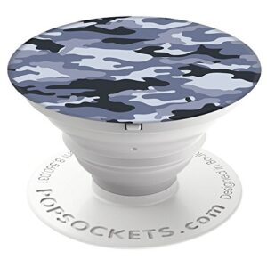 popsockets: collapsible grip & stand for phones and tablets - gray camo