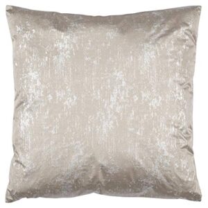 amazon brand – rivet modern metallic velvet decorative throw pillow, soft and luxurious, 17" x 17", silver
