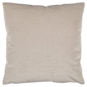 Amazon Brand – Rivet Modern Metallic Velvet Decorative Throw Pillow, Soft and Luxurious, 17" x 17", Silver