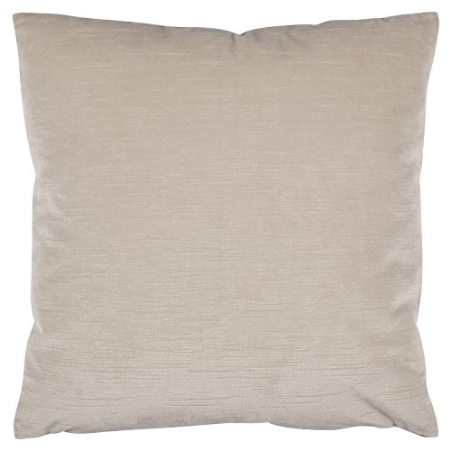 Amazon Brand – Rivet Modern Metallic Velvet Decorative Throw Pillow, Soft and Luxurious, 17" x 17", Silver