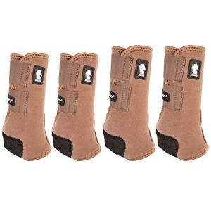 classic equine med legacy2 horse front hind sports boots 4 pack caribou