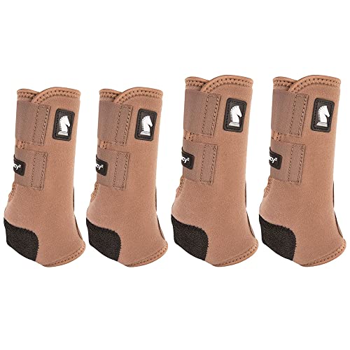 Classic Equine Med Legacy2 Horse Front Hind Sports Boots 4 Pack Caribou