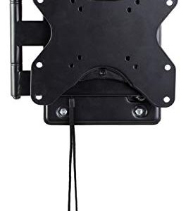 Mount-It! Lockable RV TV Wall Mount with Quick Release, Full Motion Flat Screen Bracket for Campers, Travel Trailers, RVs, Motorhomes and Marine Boats, Fits Most 23-43" VESA 100, 200, 77 Lbs Capacity