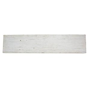 American Art Decor Floating Wall Shelf - Rustic Decor Shelves for Living Room, Bedroom, Kitchen, & Laundry Room - Farmhouse Wall Shelves (White, 3.25”x24.25 x 8.25”)