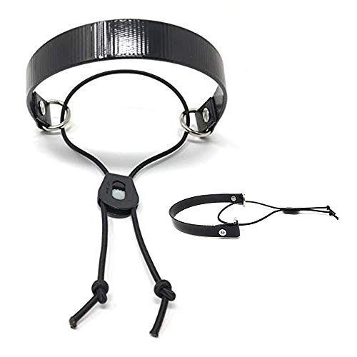 Sparky Pet Co - ECollar Replacement Strap - Bungee Dog Collar - Waterproof - Adjustable - Secure Nexus Wheel Lock - for Electronic Training & Invisible Fence Systems - 3/4" (Black)