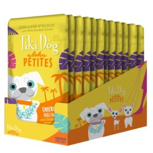 Tiki Dog Aloha Petites – Chicken Huli Huli Wet Dog Food – 3.5 Ounce (Pack of 12)